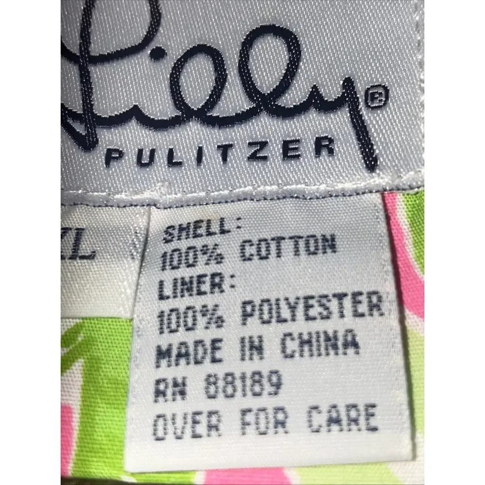 Lilly Pulitzer Swimsuit Shorts Mens XL Swim Trunks Drawstring Pink Animals